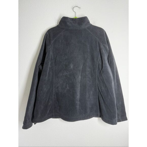 Columbia Women's Fleece Jacket Black Zip up Long Sleeves Pockets Size 3X - Picture 4 of 11